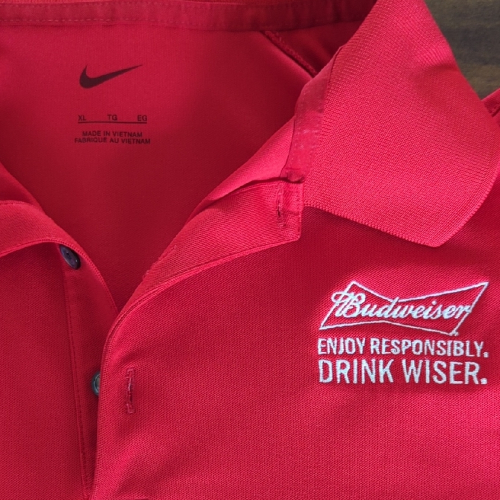 Nike Red Performance Polo Shirt - Picture 2 of 2
